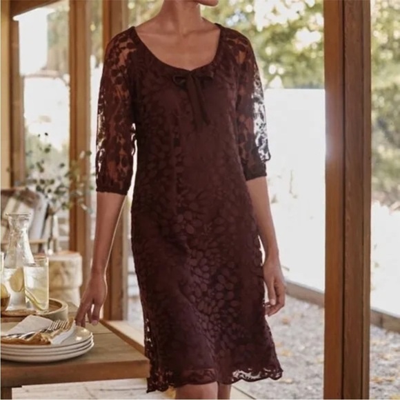 Garnet Hill Bohème Easy Lace Dress - Picture 7 of 12